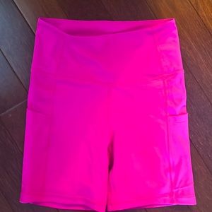 NWOT Hot Pink Bike Shorts